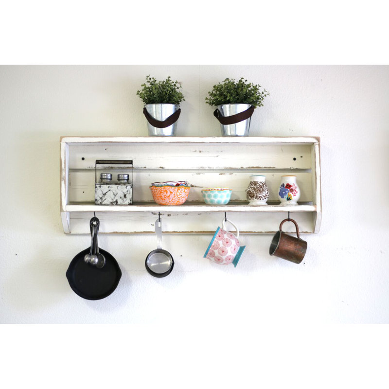 Gracie Oaks Menomonie Slanted Bottom Tea Wall Shelf & Reviews Wayfair